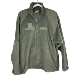 US Army Military Jacket Mens XL‎ Green Fleece Cold Weather Gen III Polartec